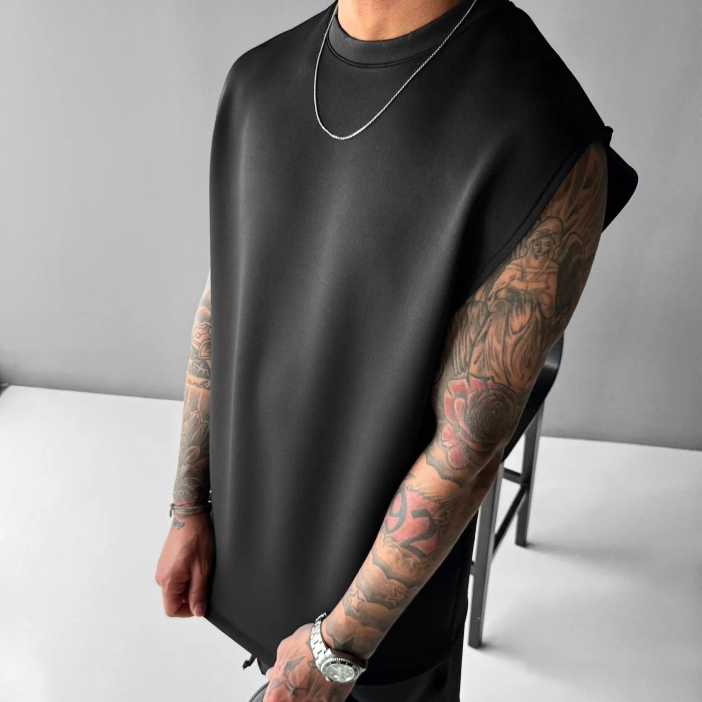 Summer New Men's Trousers Vest Suit