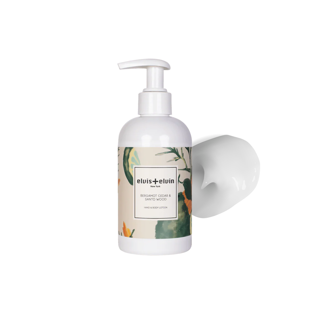 elvis+elvin Bergamot Cedar & Santo Wood Hand & Body Lotion-1