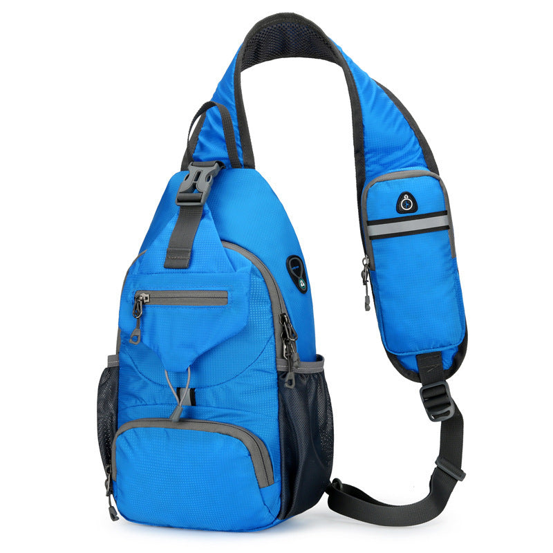 Men's Lightweight Outdoor Nylon Multifunctional Waist Bag Fanny Pack For Travel Hiking