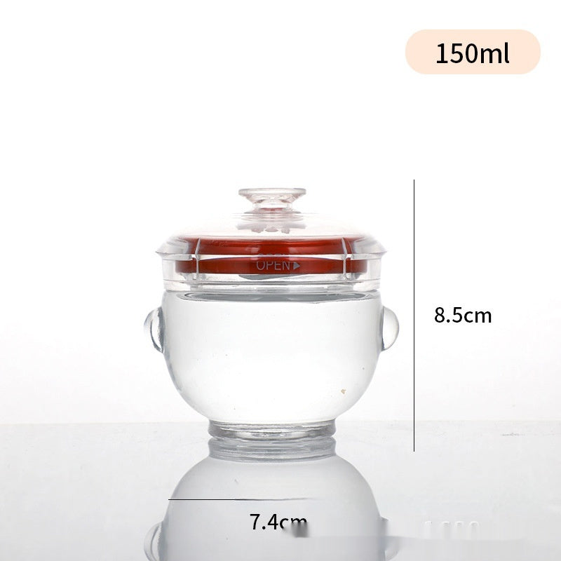 Cubilose Glass Bottle Jar High Temperature Resistant Subpackaging Bottles 150ml 84 Pieces Per Box