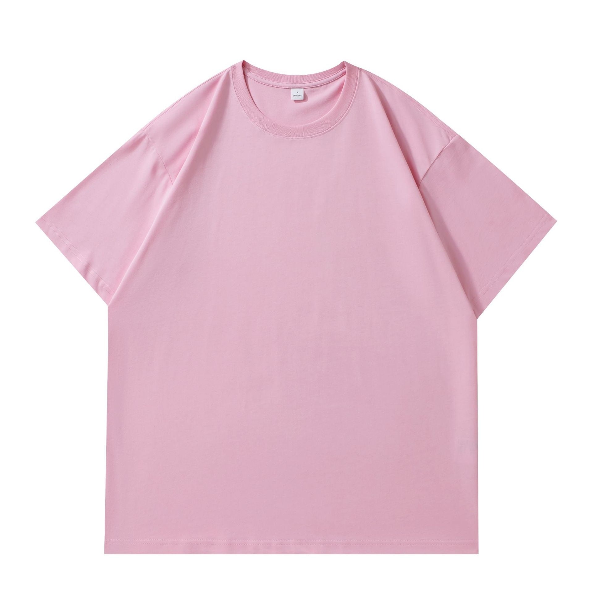 Combed Summer New Cotton Short Sleeve Slightly Drop Shoulder
