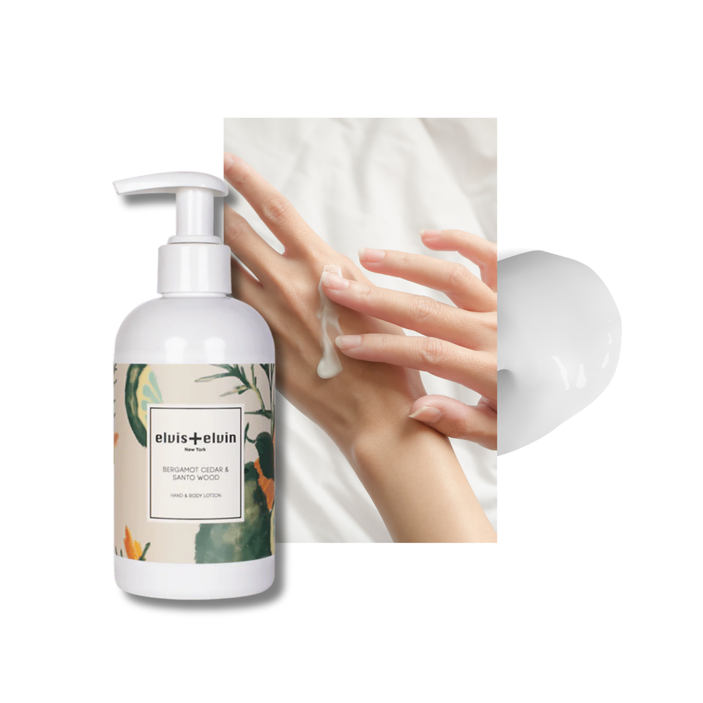 elvis+elvin Bergamot Cedar & Santo Wood Hand & Body Lotion-2