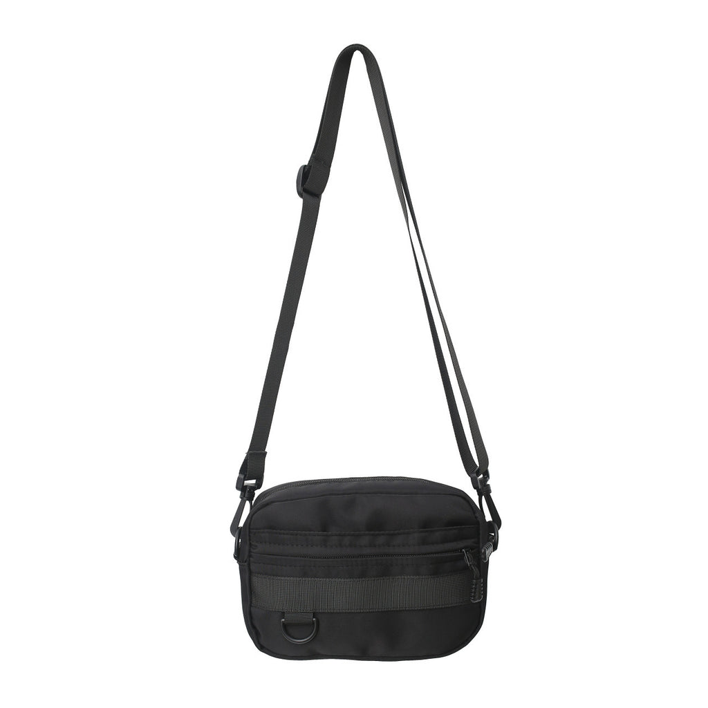 Men's Street Style Nylon Messenger Bag 22 Size Wear Resistant Daily Use Solid Color Options