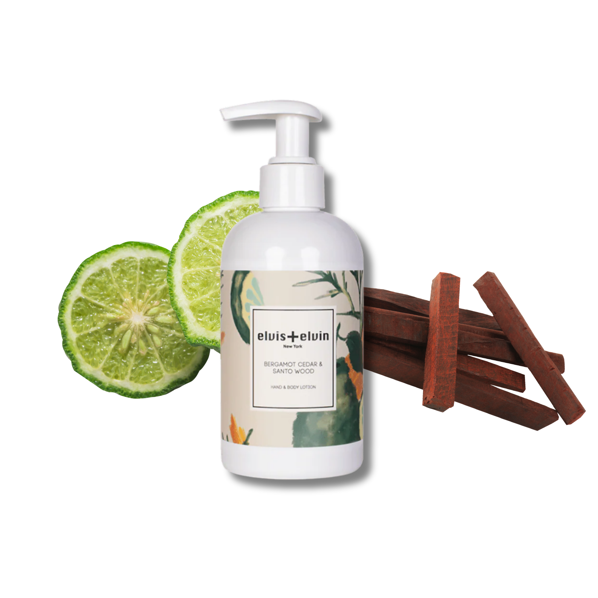 elvis+elvin Bergamot Cedar & Santo Wood Hand & Body Lotion-3