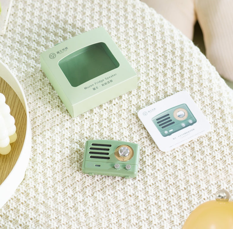 Stickers Bluetooth Stereo Speakers For Refrigerator And Kitchen Decor Green And Red Wireless Heavy Bass