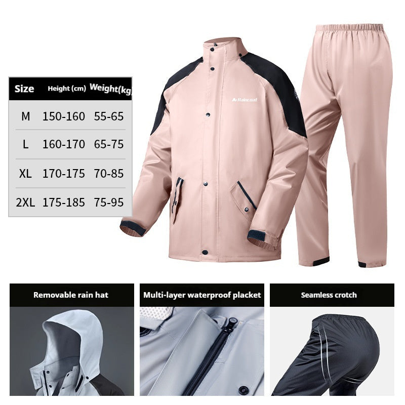 Men's Take-out Rider Adult Motorcycle Rainproof Riding Motorcycle Raincoat