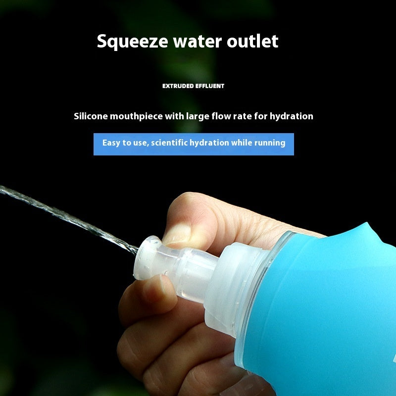 Foldable Soft Water Bottle 250ml Silicone TPU Cup For Outdoor Sports Portable Travel