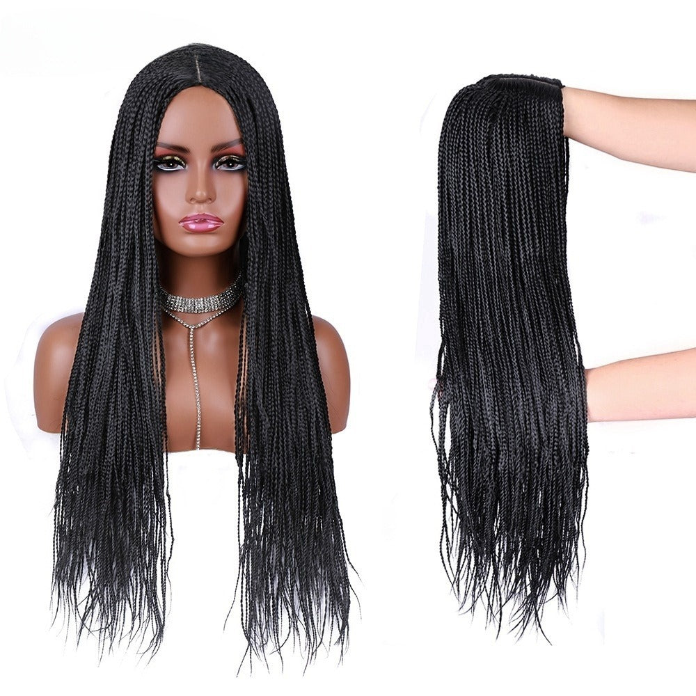 Long Braided Synthetic Wig - 24 Inch