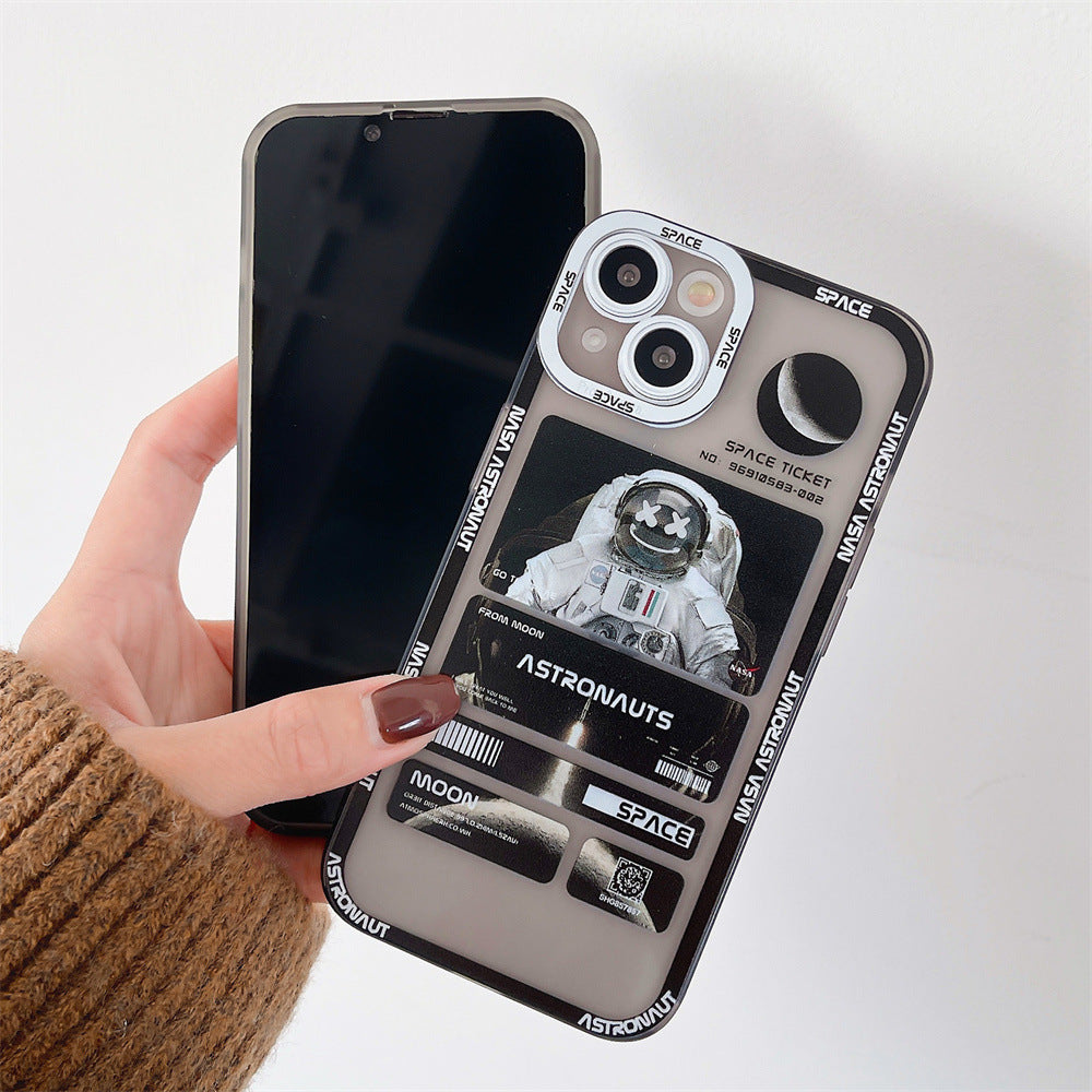 Fashion Space Astronaut Graffiti Phone Case For iPhone 8 Plus 7 Plus X Xs Xs Max XR 11 Pro Silicone TPU