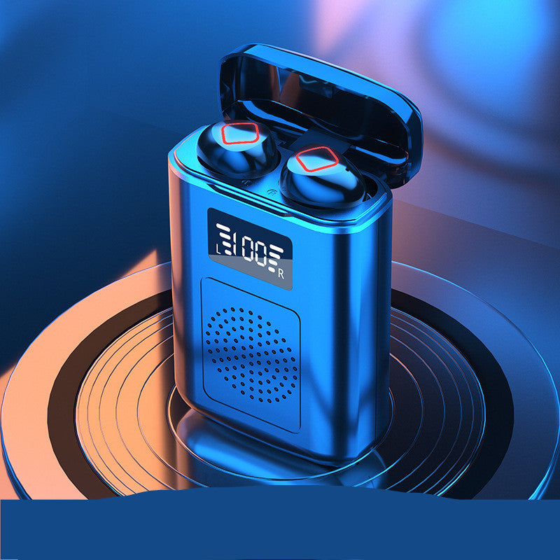 M6 TWS Bluetooth Headset Binaural In Ear Earbuds Auto Pairing Long Range 10 Meter 4000mAh Charging Case