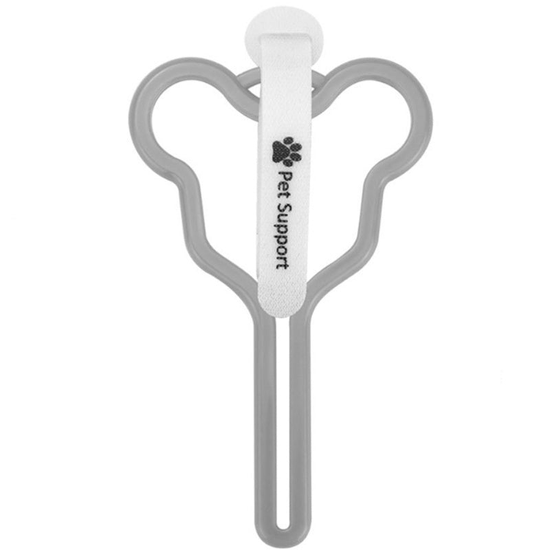 Pet Poop Bag Holder Hands Free Fixed Clip For Cat And Dog Walking Dispenser Velcro Random Color