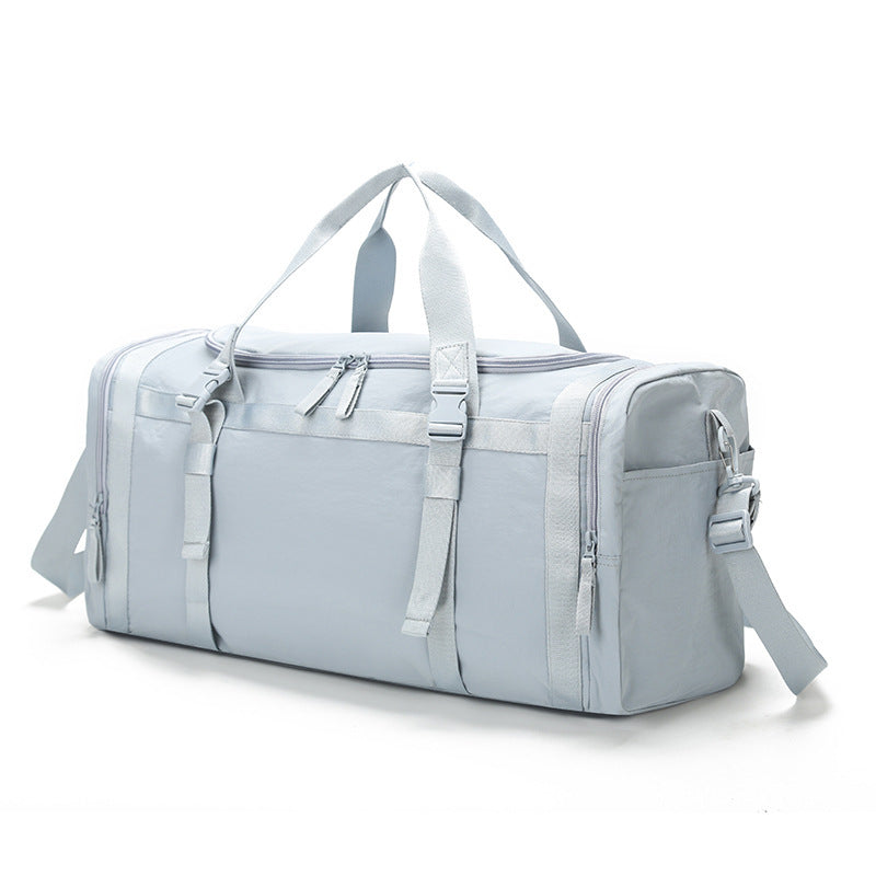 Gym Shoulder Sports Bag Crossbody Handbag for Leisure Travel Waterproof Breathable Polyester 20 to 35L Capacity