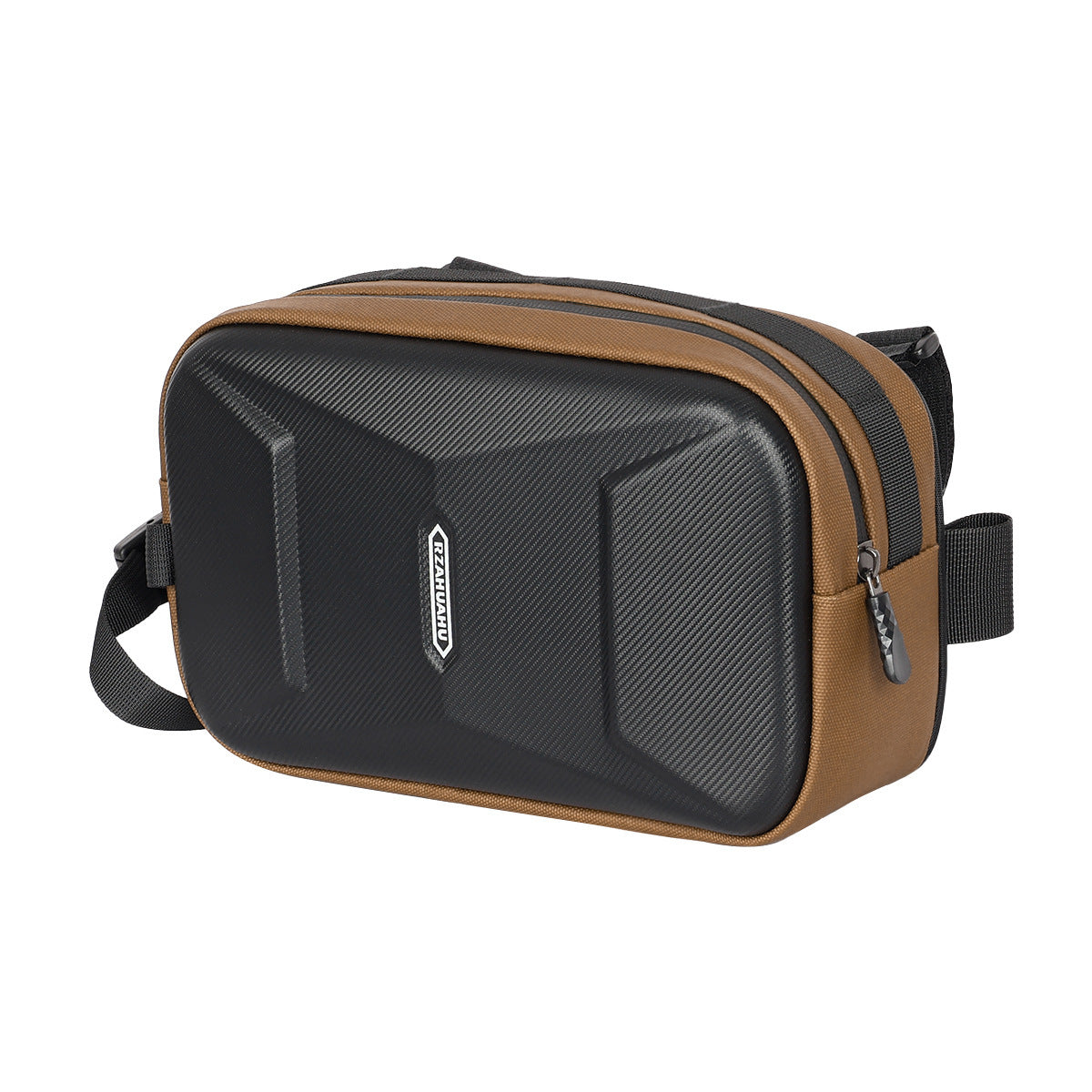 New Large Capacity Front Mountain Bike Pannier Bag Hard Shell Crossbody 3L Polyester Green Black Brown