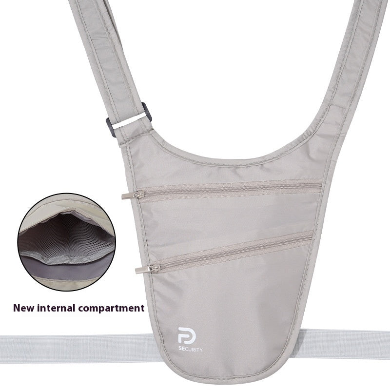 Anti-Theft Pocket Travel Wallet For Europe Documents Nylon Waist Bag For Men Urban Simplicity