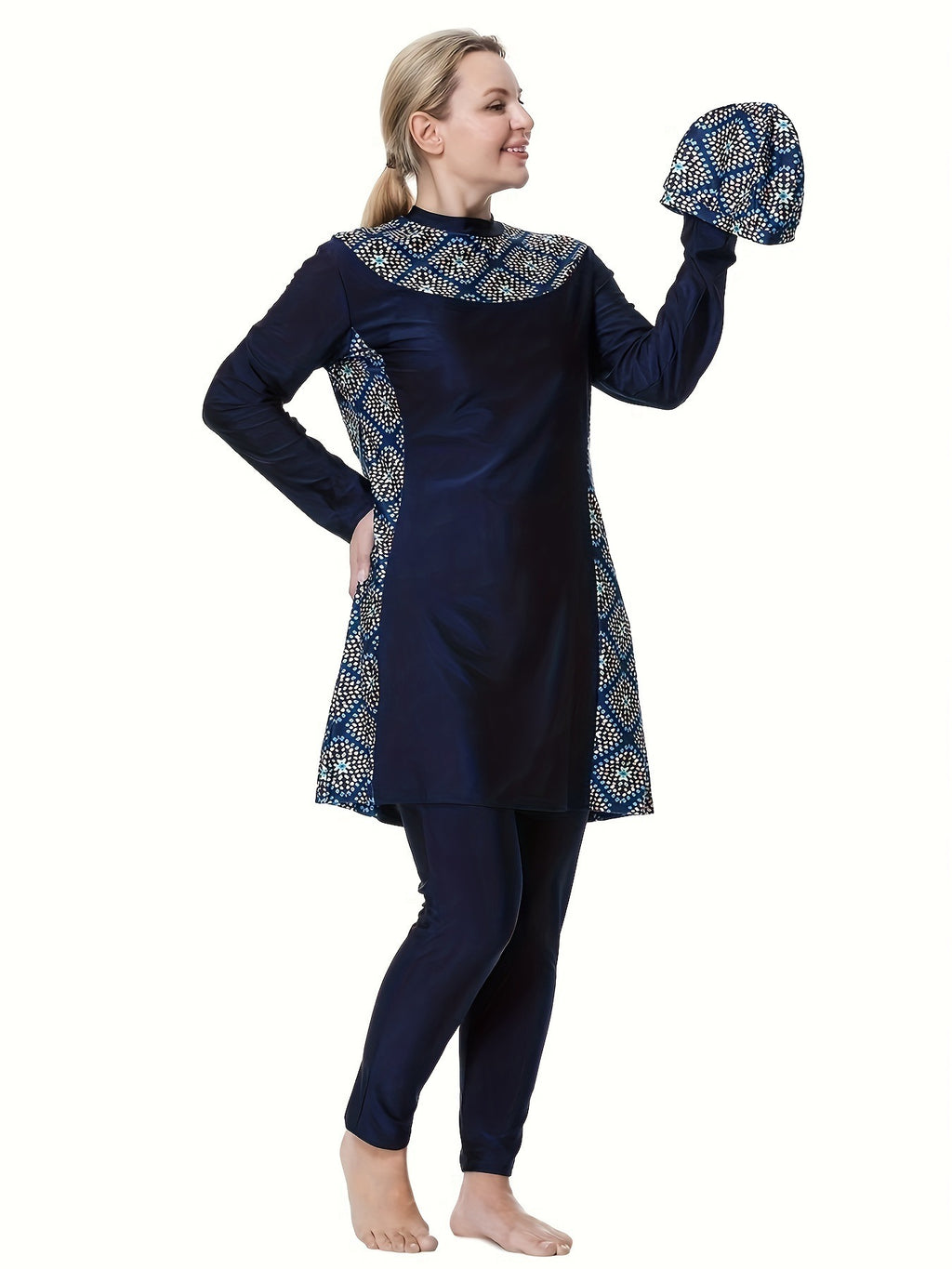 Loose Plus Size Fat Women Conservative Swimwear