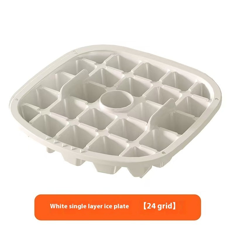 Press-type Convenient Outdoor Portable Ice Tray Large Capacity Ice Bucket 48 Extra-Large Ice Maker Food Grade Plastic Storage Tray Essential Kitchen Gadget