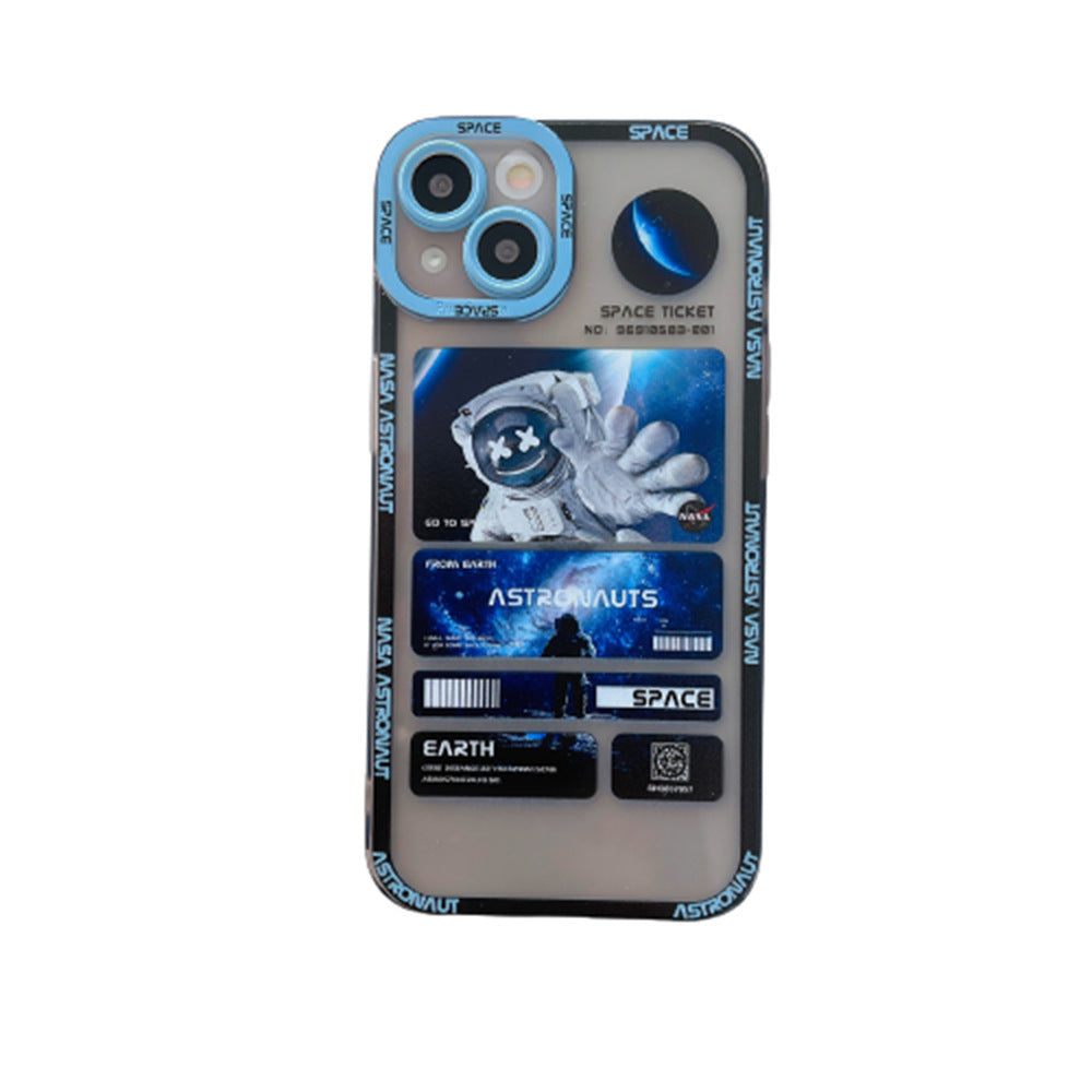Fashion Space Astronaut Graffiti Phone Case For iPhone 8 Plus 7 Plus X Xs Xs Max XR 11 Pro Silicone TPU