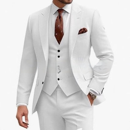 Men's Casual Business Wedding Three-piece Suit