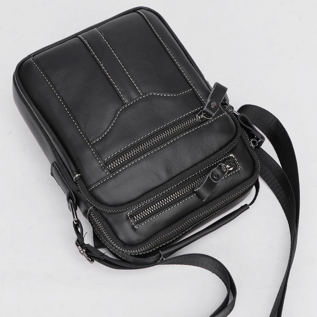 Genuine Leather Crossbody Phone Bag For Travel And Everyday Use Portable Casual Design 18 By 23 By 8 Cm