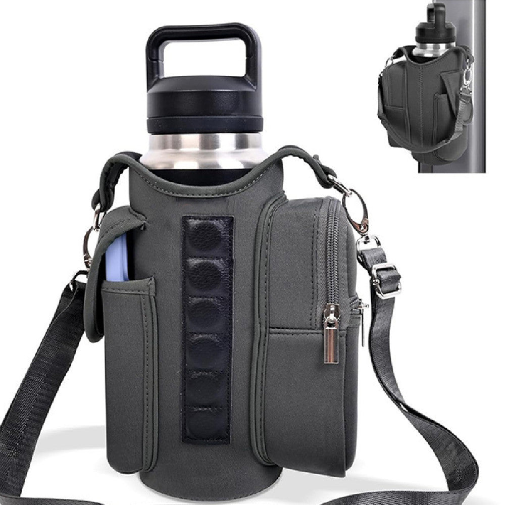 Portable Sports Kettle Bag Anti Collision Crossbody Cup Cover Oxford Cloth Travel Bottle Carrier