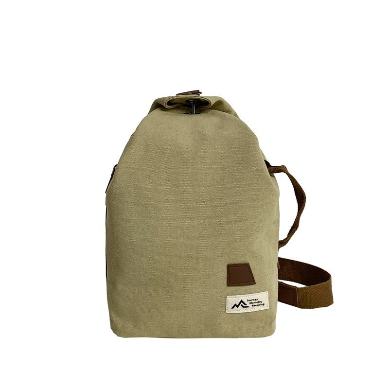 Canvas Slanted Chest Bag For Travel And Leisure Waist Sling Bag Wear Resistant Durable
