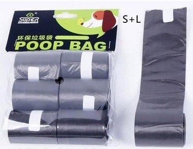 Foldable Dog Pooper Scooper For Travel With 1 Roll Biodegradable Bags Clean Up Excreta Easily