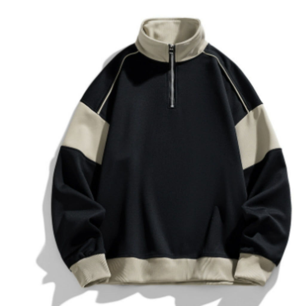 Drop Shoulder Loose Lapels Sweater For Men