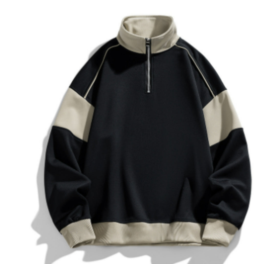 Drop Shoulder Loose Lapels Sweater For Men