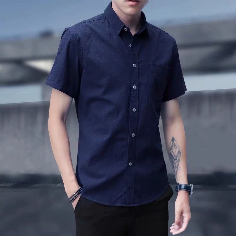 Trendy Handsome Summer Short Sleeve Men's Shirt
