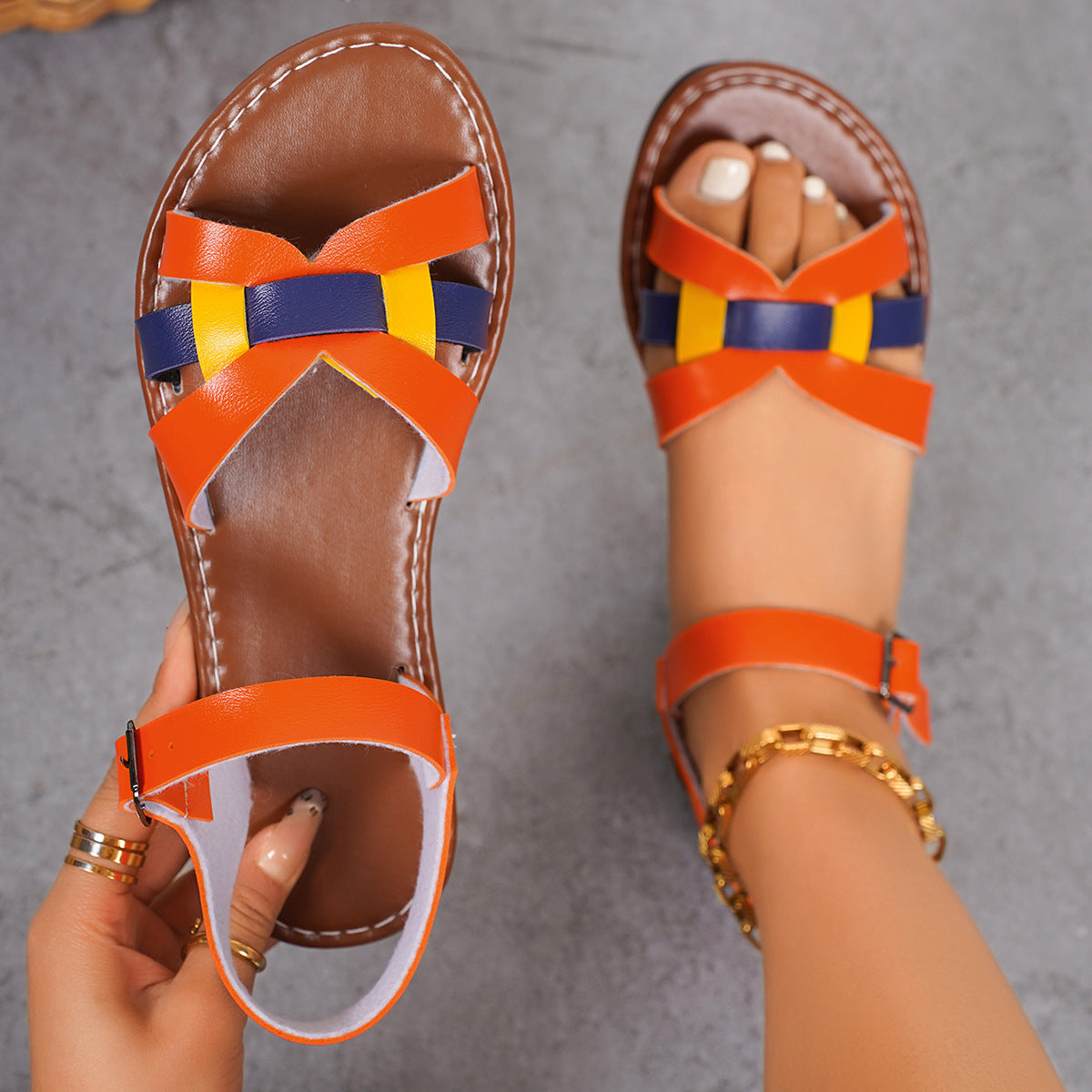 European Style Buckle Sandals - Comfortable Women's Summer Footwear