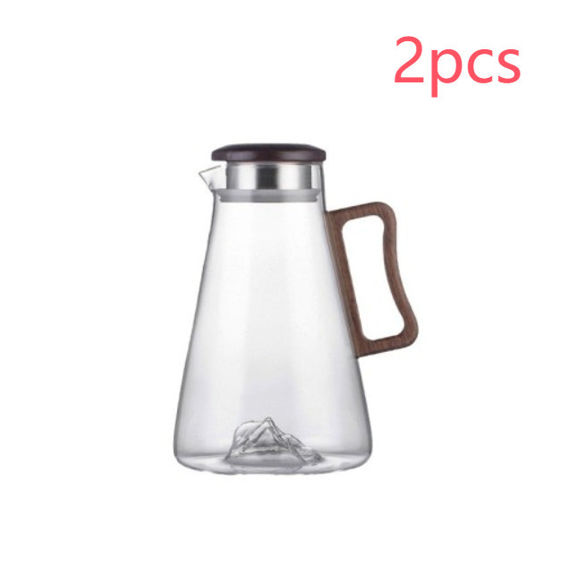 Household Borosilicate Glass Cold Water Bottle Large Capacity