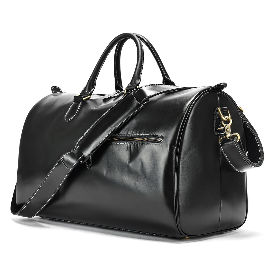 Vintage Leather Travel Crossbody Bag For Men Large Capacity Genuine First Layer Cowhide