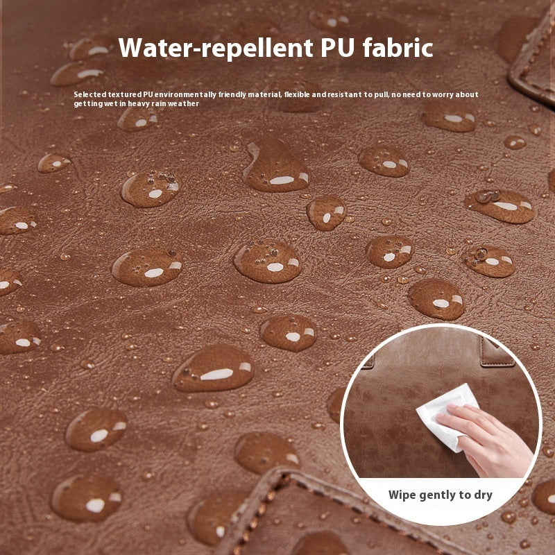 Waterproof PU Leather Travel Suit Bag For Men For Business Trips Durable European Style