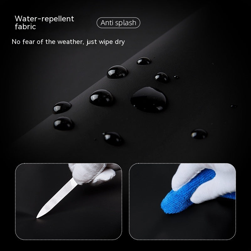 Mens Fashion Casual Crossbody Bag Mechanical Style Design PVC Material Lined with Polyester and Sewing Thread