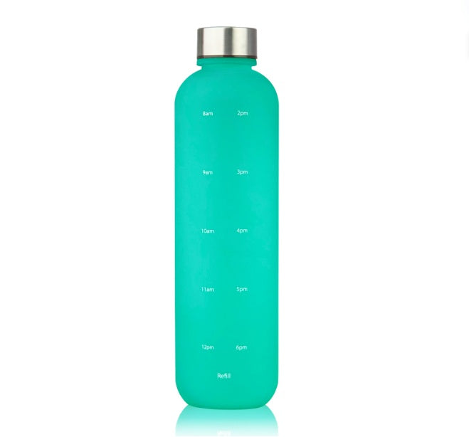 1L Tritan Water Bottle Frosted Gradient With Sports Handle BPA Free Plastic Bottle