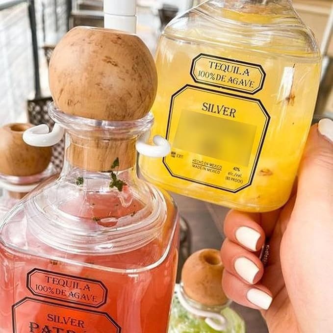 Reusable Cup Mini Agave Wine Bottle With Wooden Plug