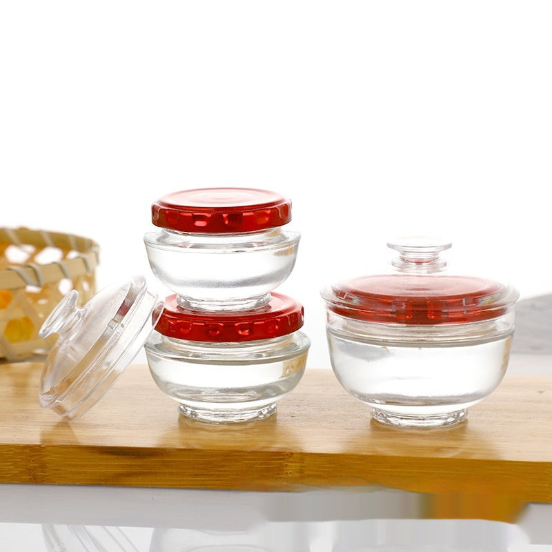 Cubilose Glass Bottle Jar High Temperature Resistant Subpackaging Bottles 150ml 84 Pieces Per Box