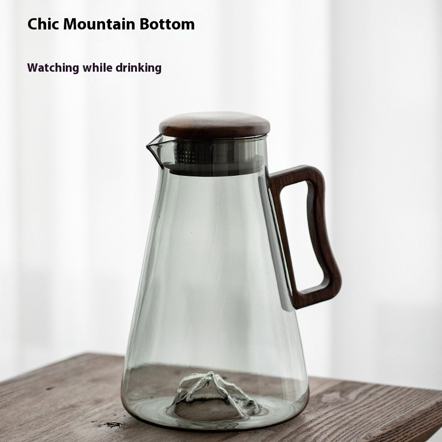 Household Borosilicate Glass Cold Water Bottle Large Capacity