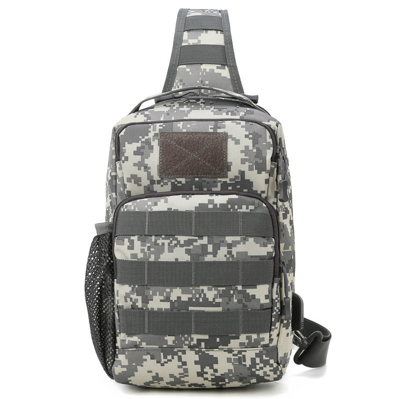 Outdoor Lure Camouflage Large Capacity Multi Functional Tactical Chest Bag For Men And Women Crossbody Shoulder Bag