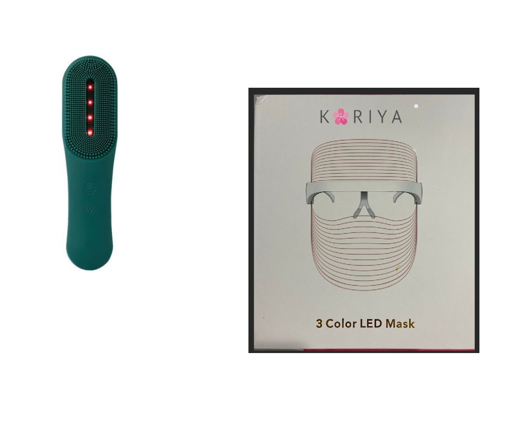 Ultrasonic Facial Cleanser with Red Light Therapy