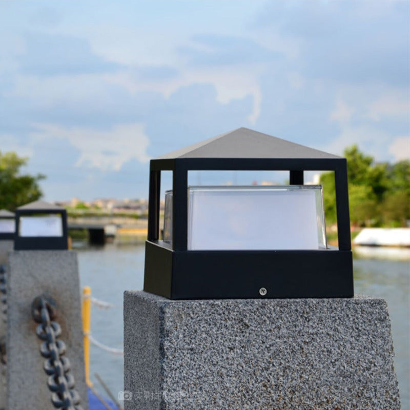Outdoor Aluminum Wall Pillar Lamp - Weather Resistant Exterior Lighting