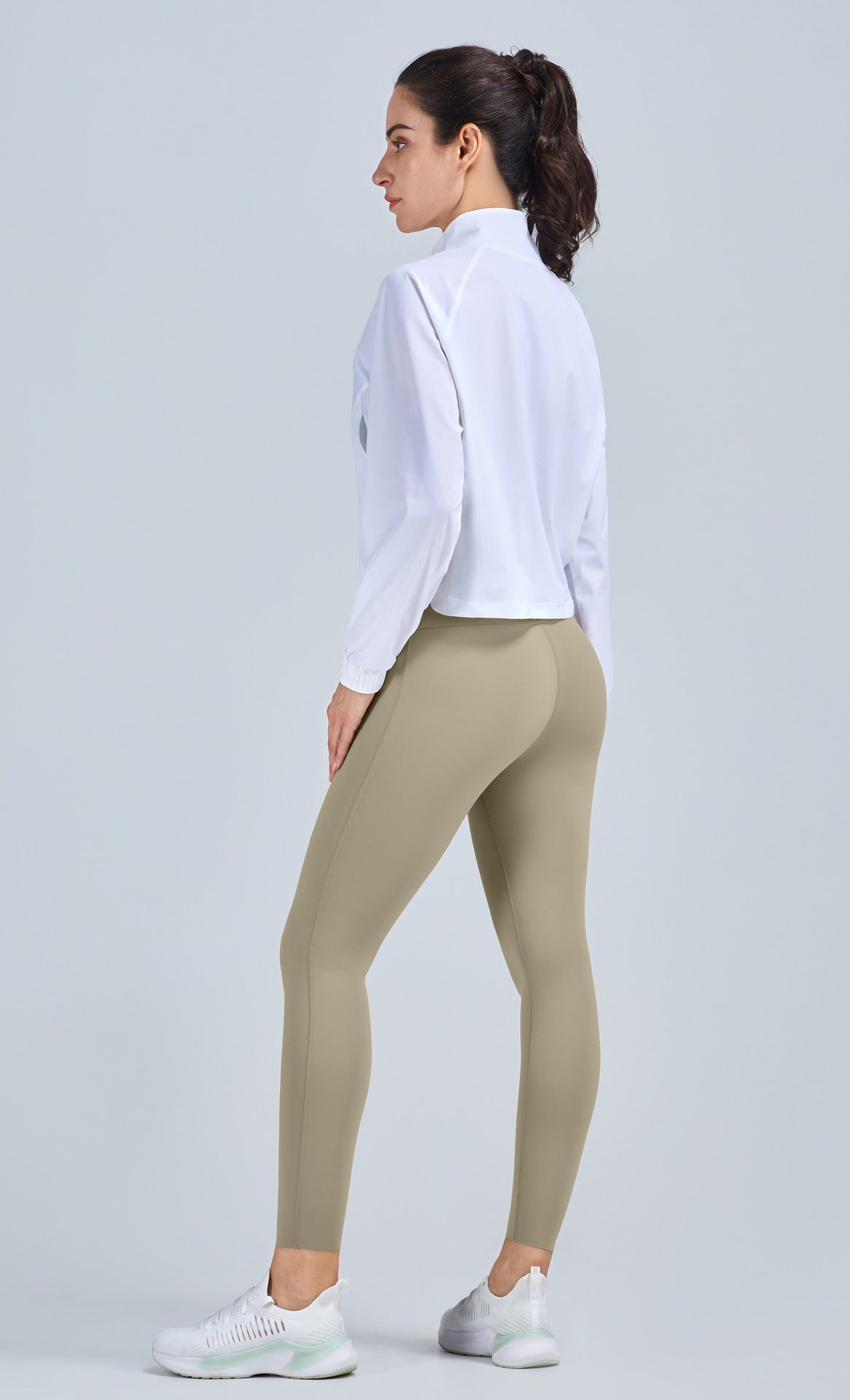 Loose Fit Casual Workout Jacket Long Sleeve Breathable Outerwear For All Seasons Nylon Lining