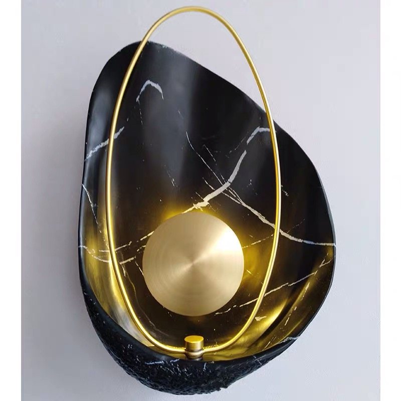 Shell Marble Wall Lamp - European Style LED Wall Sconce