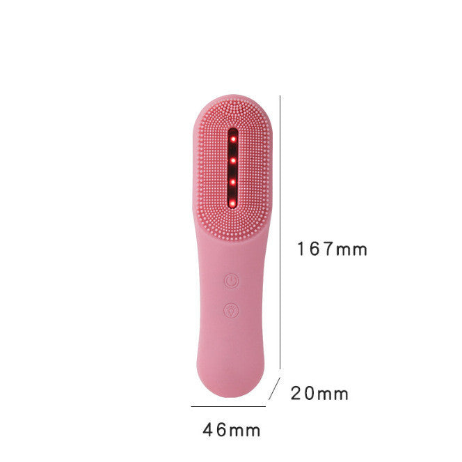 Ultrasonic Facial Cleanser with Red Light Therapy