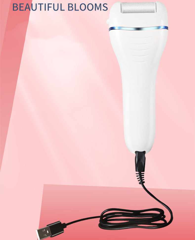 Electric Foot Scrubber Exfoliating Device With Callus Remover Rechargeable 1200mAh ABS