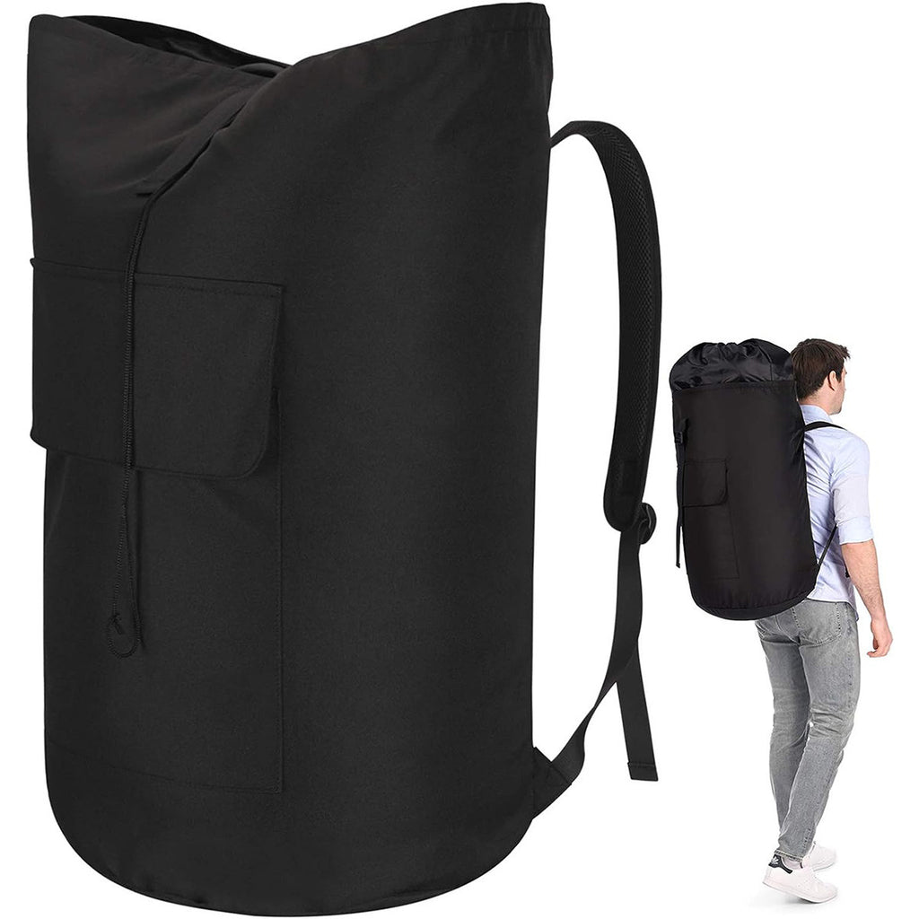 Large Capacity Dirty Clothes Carrier Hanging Laundry Backpack for Travel Multifunctional 600D Oxford Cloth