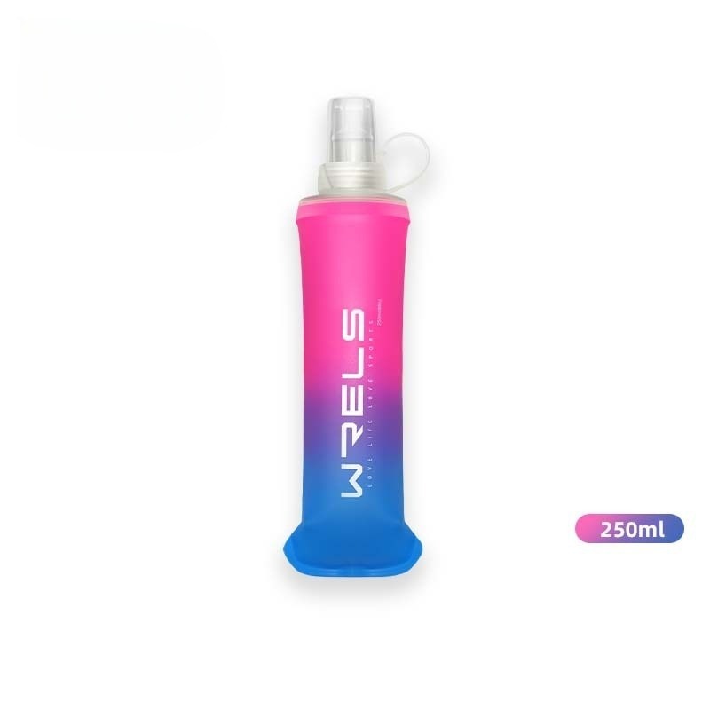 Foldable Soft Water Bottle 250ml Silicone TPU Cup For Outdoor Sports Portable Travel