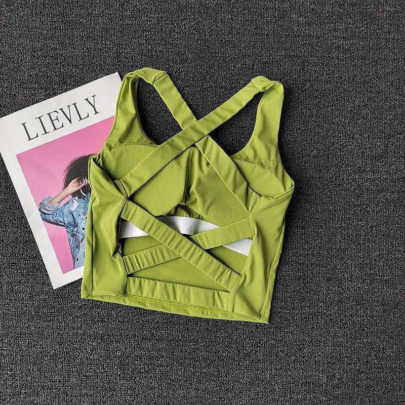 Cross Beauty Back Exercise Women's Shockproof Vest Running Quick-drying Fitness Yoga Underwear