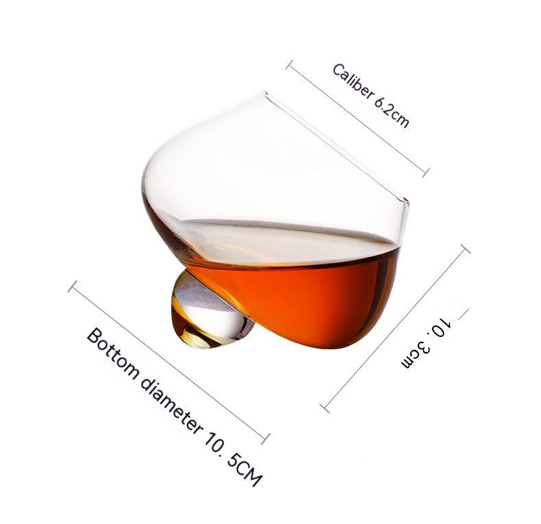 Crystal Whiskey Tumbler Glass - Retro Bar Rock Glass Set