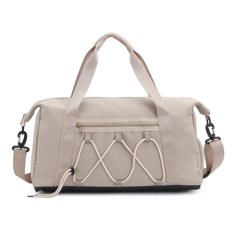 Korean Style Simple Large Capacity Underarm Tote Bag Unisex Travel 20 to 35L Breathable Oxford Cloth